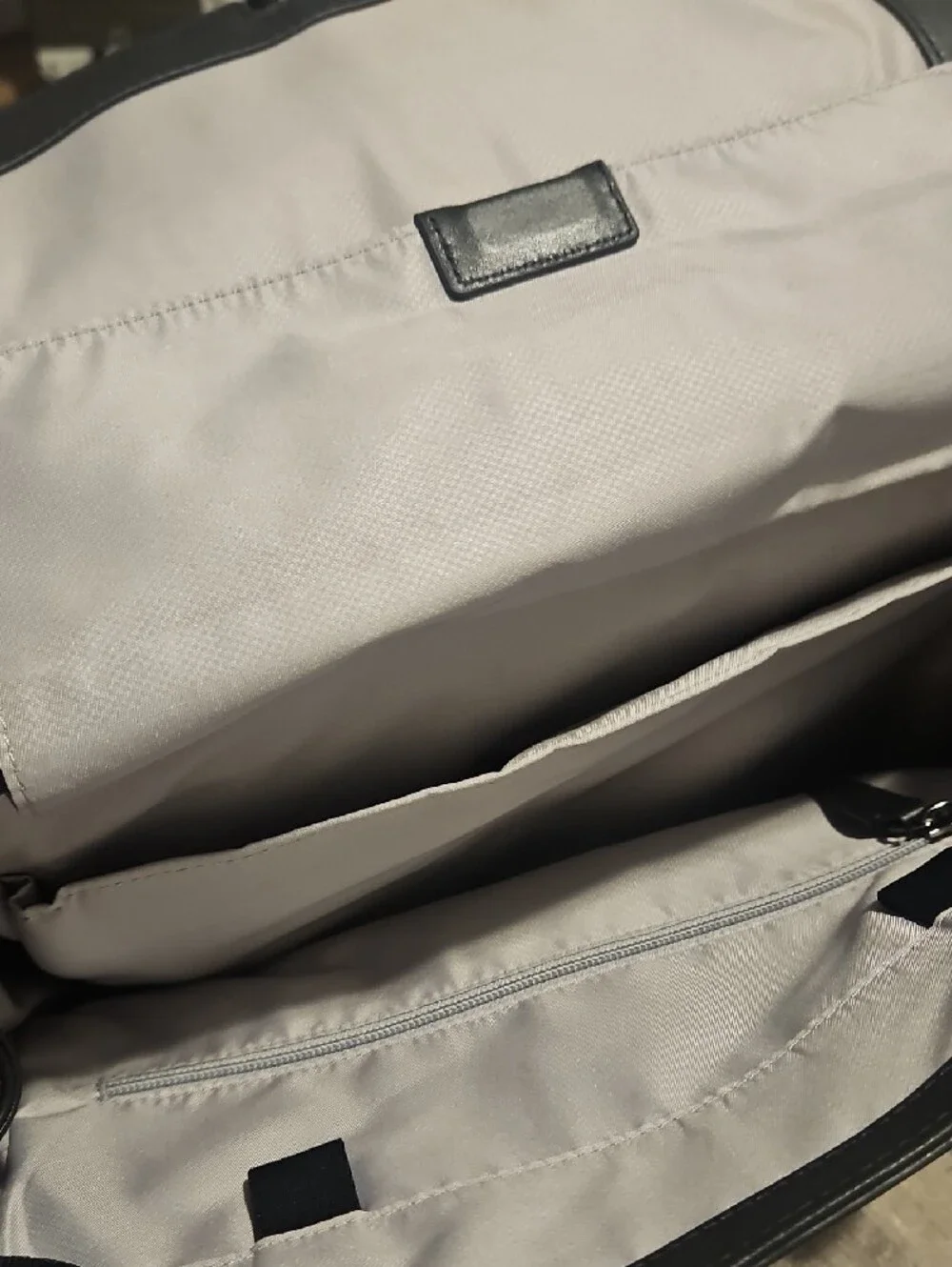 Tumi Womans Black Leather Backpack - Sleek Everyday Carry